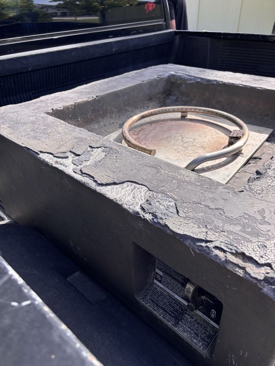 Propane firepit you will need a truck