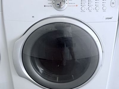 Samsung Front Load Steam Dryer White Used Good Condition