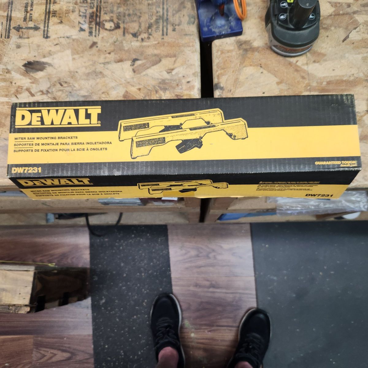 DEWALT DW7231 Miter Saw Mounting Brackets for Portable Workstation Saw Stand