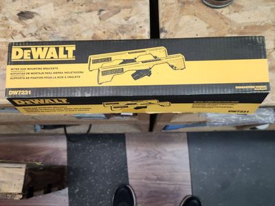 DEWALT DW7231 Miter Saw Mounting Brackets for Portable Workstation Saw Stand