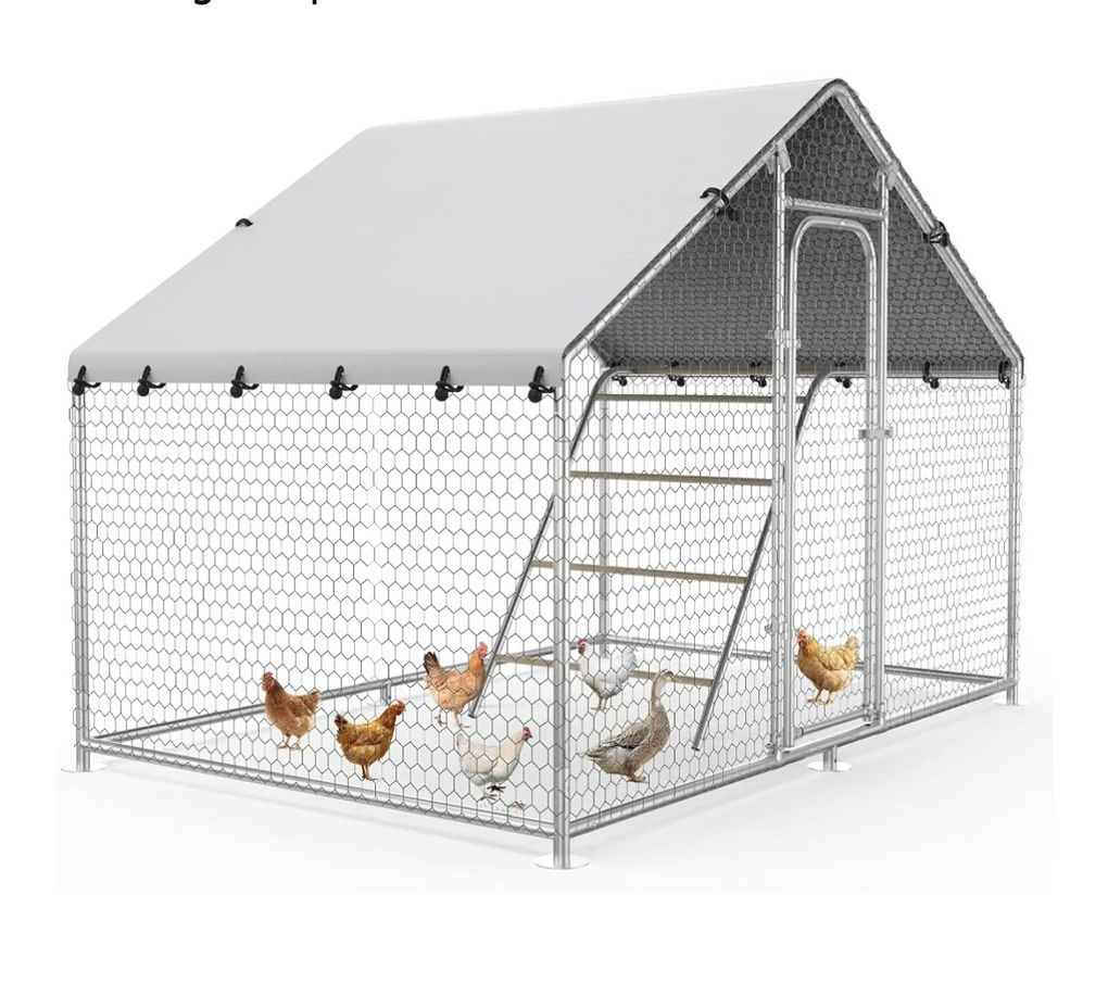10’ x 5’ Walk-In Metal Chicken Coop