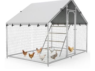 10’ x 5’ Walk-In Metal Chicken Coop