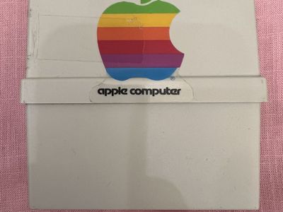 vintage Apple 3.5-inch floppy disk storage box 1980s-1990s