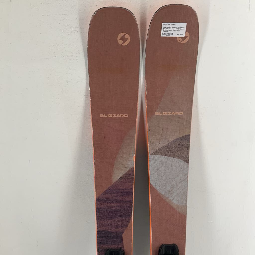 2026 Blizzard Women's Black Pearl 94 w/ Marker Squire 11 TCX Demo Bindings
