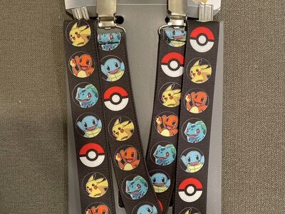 Pokemon Suspenders New