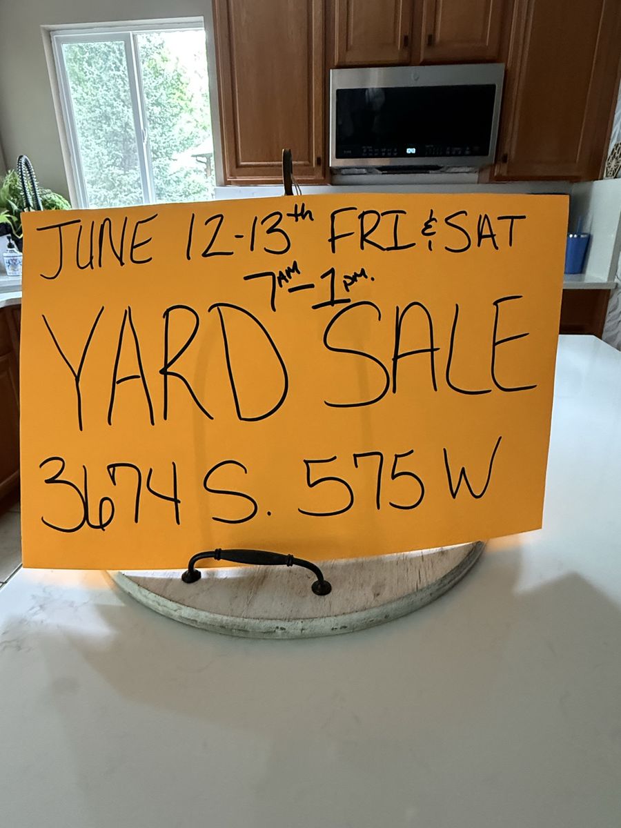 RIVERDALE YARD SALE TODAY!!