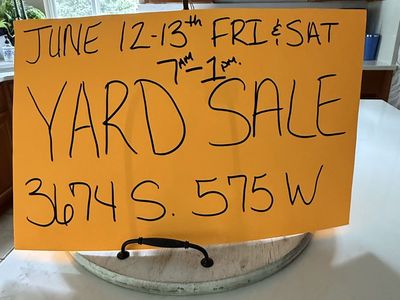 RIVERDALE YARD SALE TODAY!!