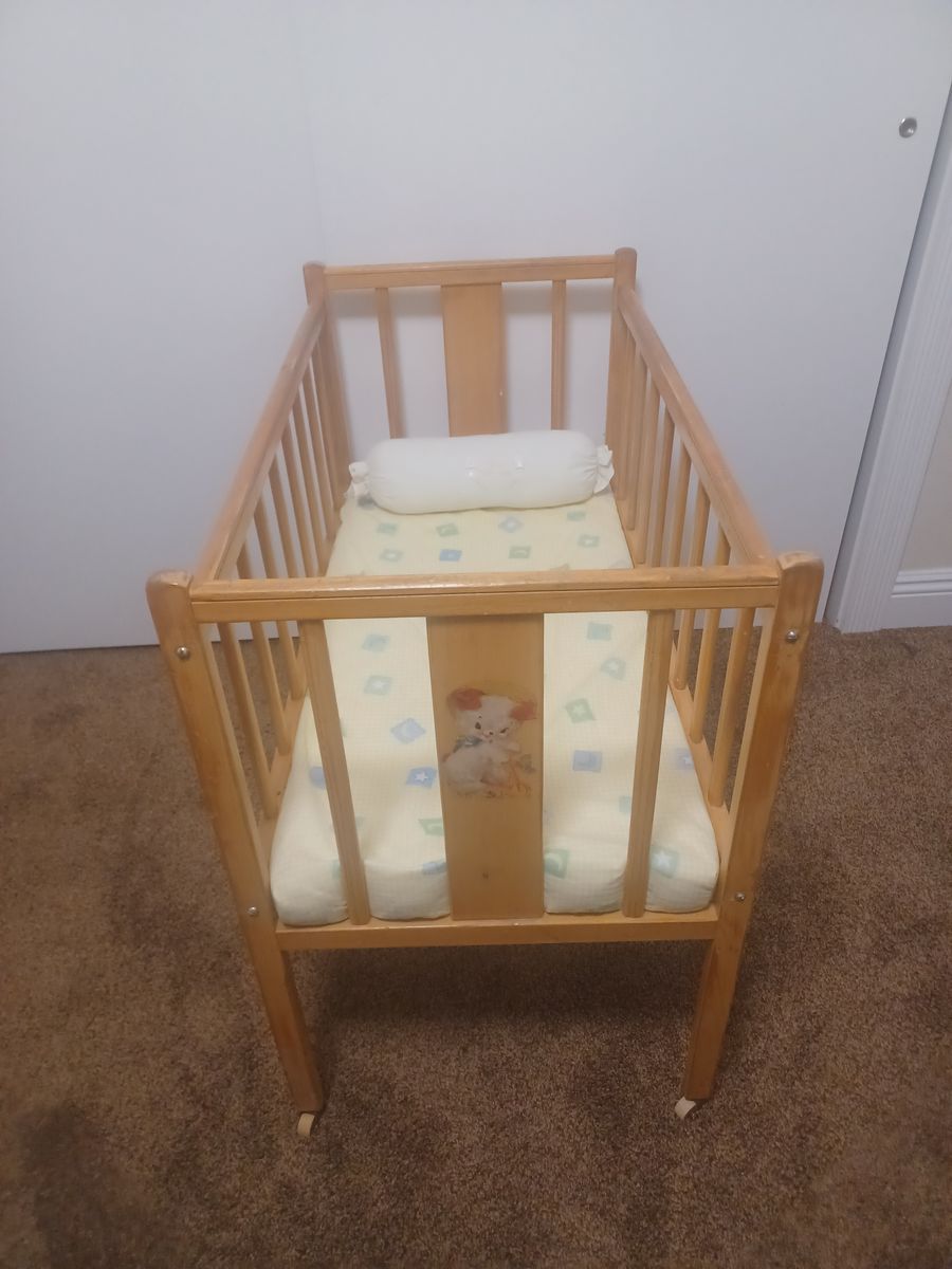 vintage baby bed