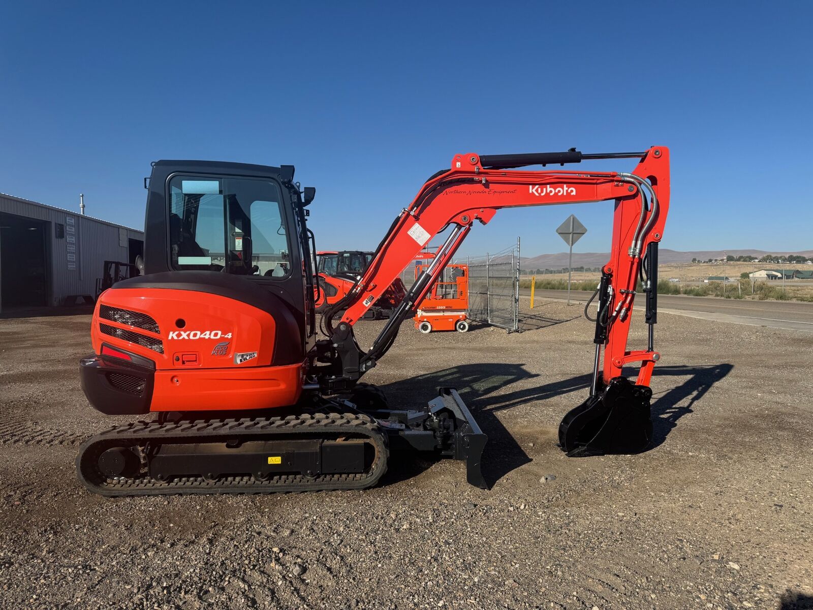 2024 Kubota KX040-4R3TP 6 Way blade Repo low hours