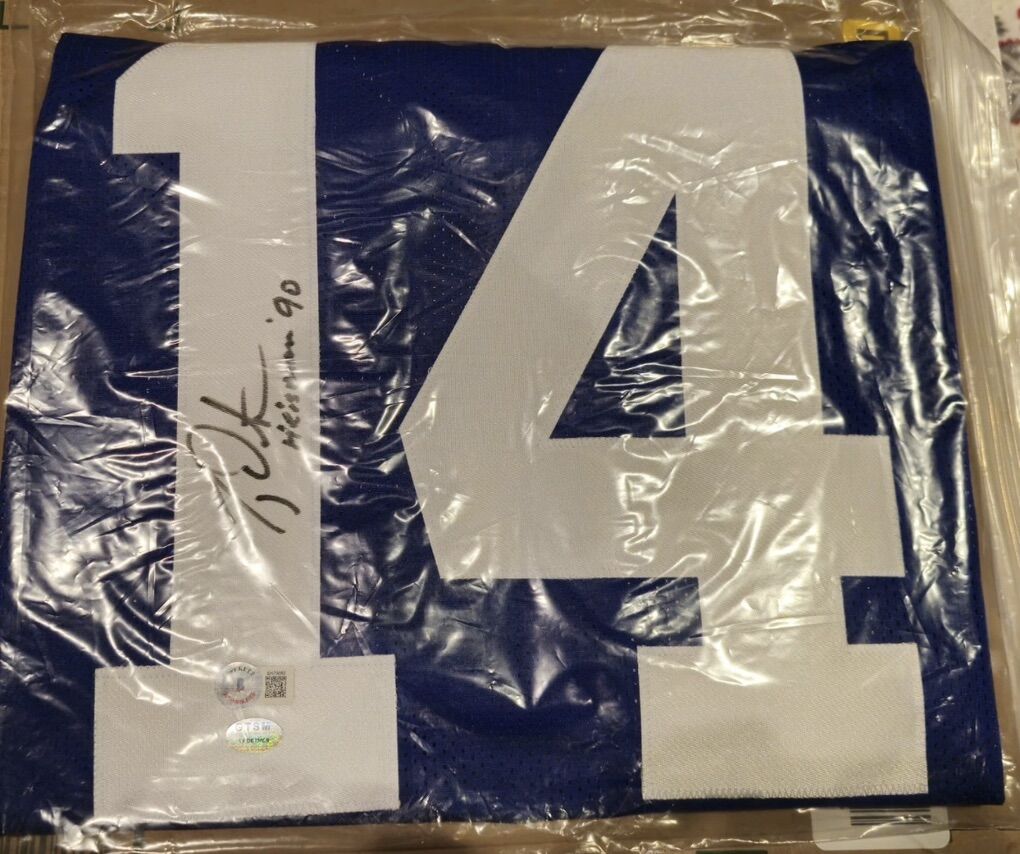 Ty Detmer Heisman 1990 Autograph BYU Signed BAS