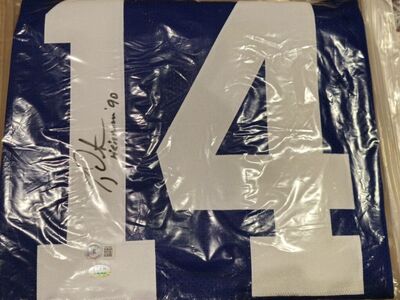 Ty Detmer Heisman 1990 Autograph BYU Signed BAS