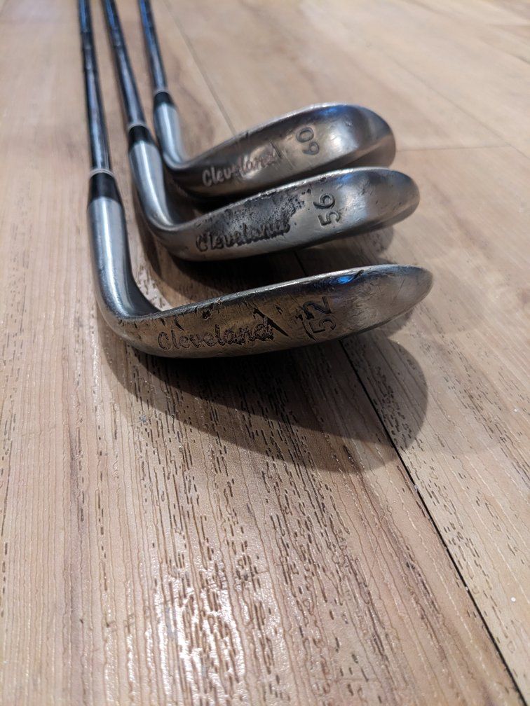 3 Left hand Cleveland CG10 Wedges