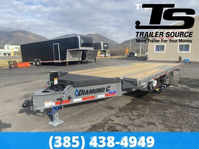 8.5x22 Diamond C DET 207 Deckover Tilt Trailer - 15.5K GVWR -