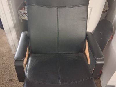 Black Office Chair with Swivel Base