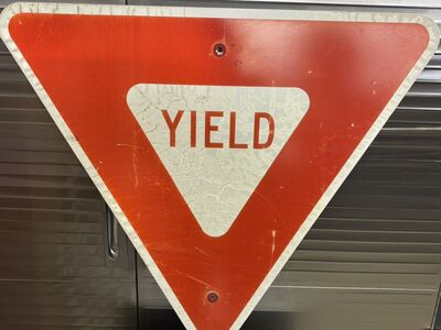 Yield Street Sign 33x29