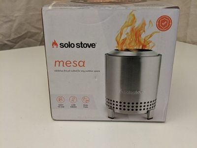 Solo Stove Mesa Tabletop Fire Pit - Stainless Steel, Portable Outdoor Fireplace