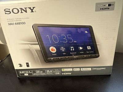 Sony XAV-AX8100 8.95” Floating Touchscreen Car Stereo w/ Apple CarPlay & Android Auto