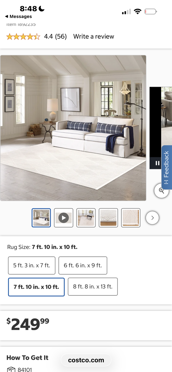 Serenity Area Rug, Rassa Cream