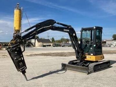Concrete Breaker Hammer Attachment for Rent. Skid Steer or Excavator