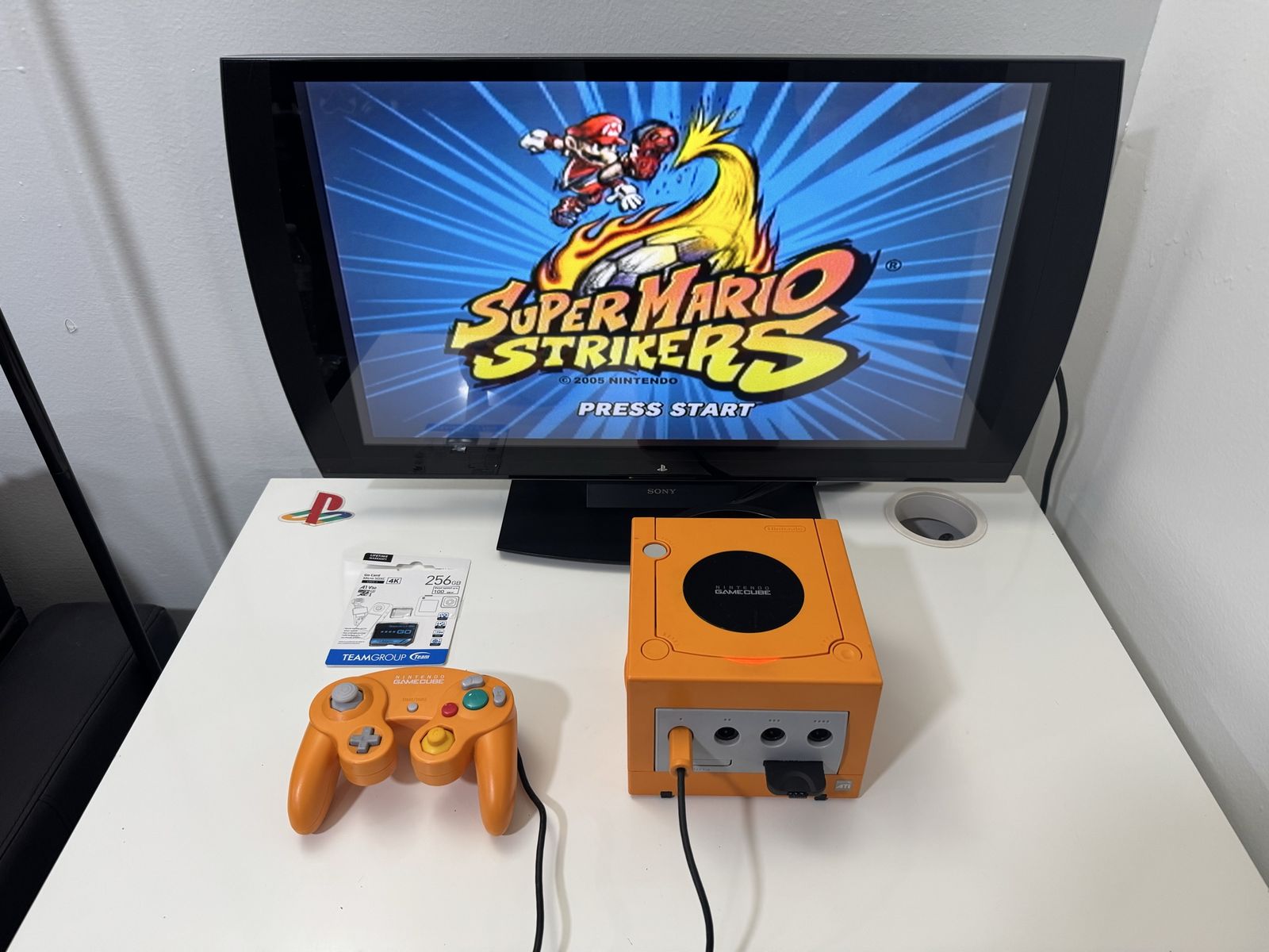 Nintendo Gamecube Orange Spicy / Modded W/ Games