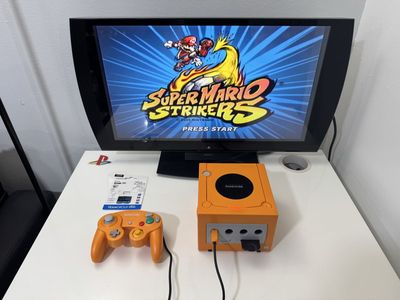 Nintendo Gamecube Orange Spicy / Modded W/ Games