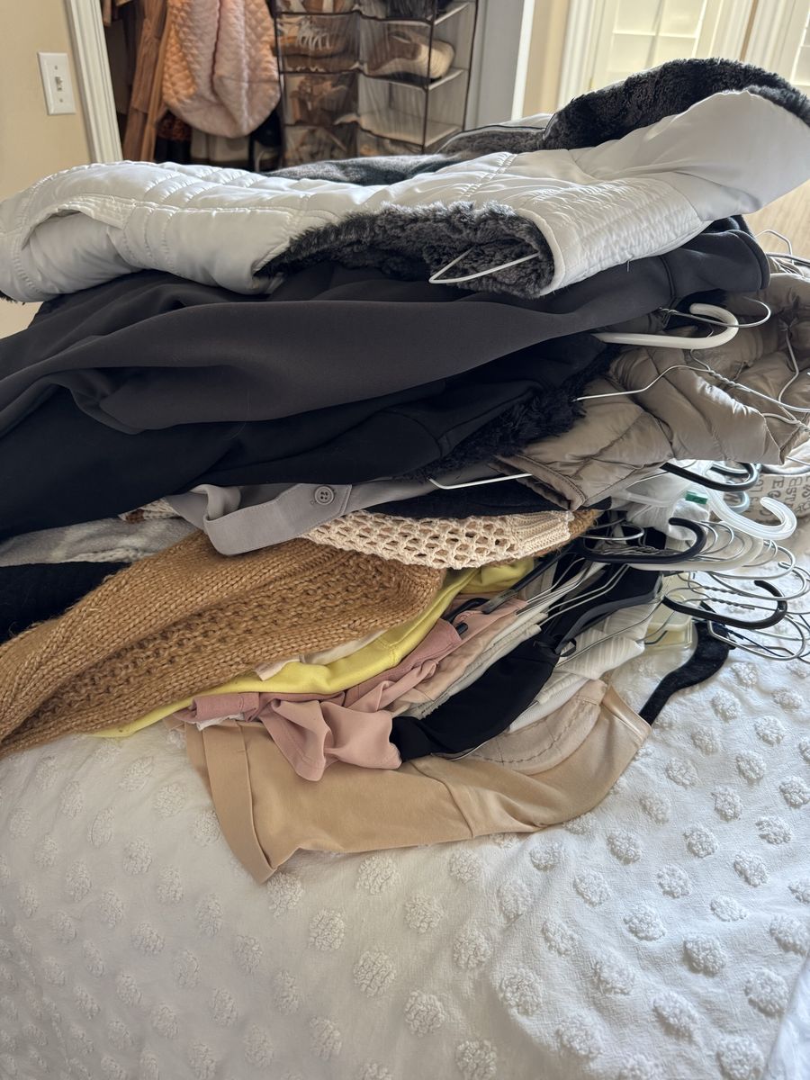 Women's Clothing Lot - Sweaters, Jackets, Tops - Size S - 2 Large Bags