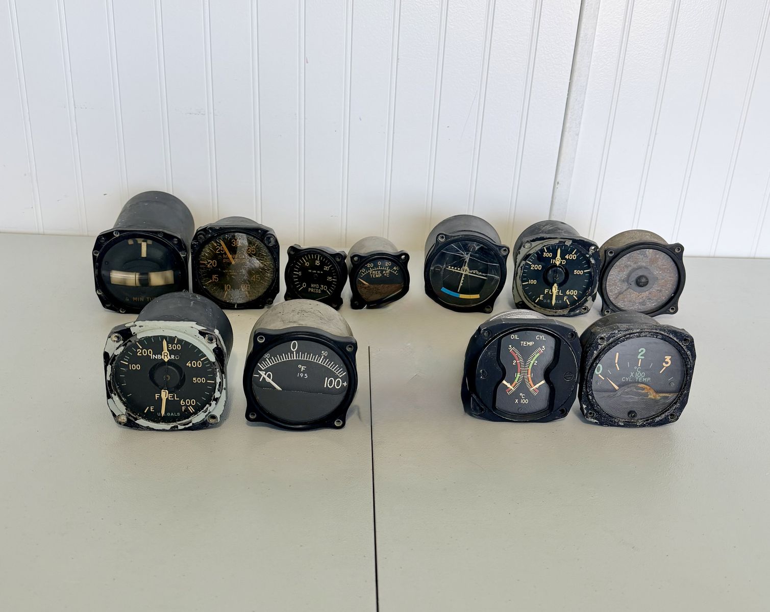 Aircraft Aviation Gauges Lot of 11