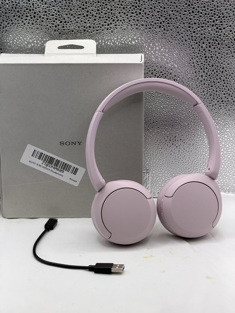 Sony WH-CH520 Wireless Bluetooth On-Ear Headphones - Pink - Excellent Condition