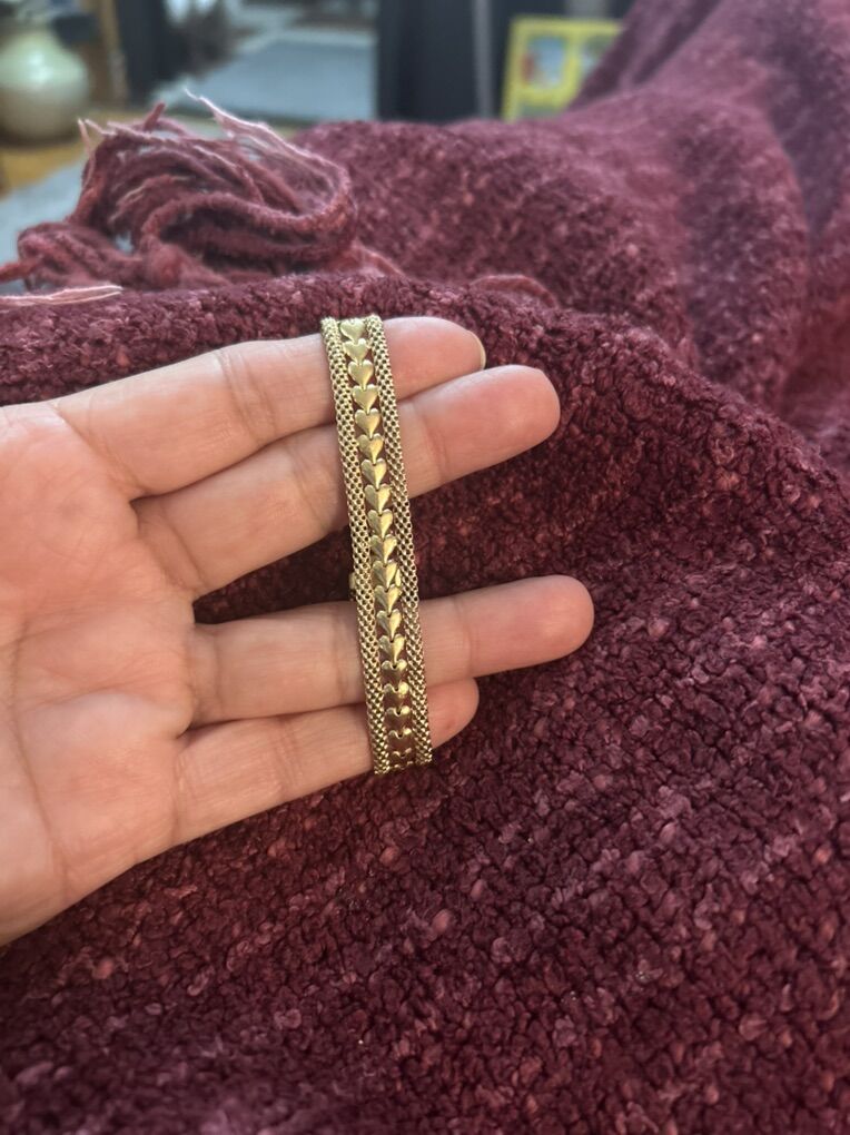 Italian Bracelet 18k over Stamped 925 Silver