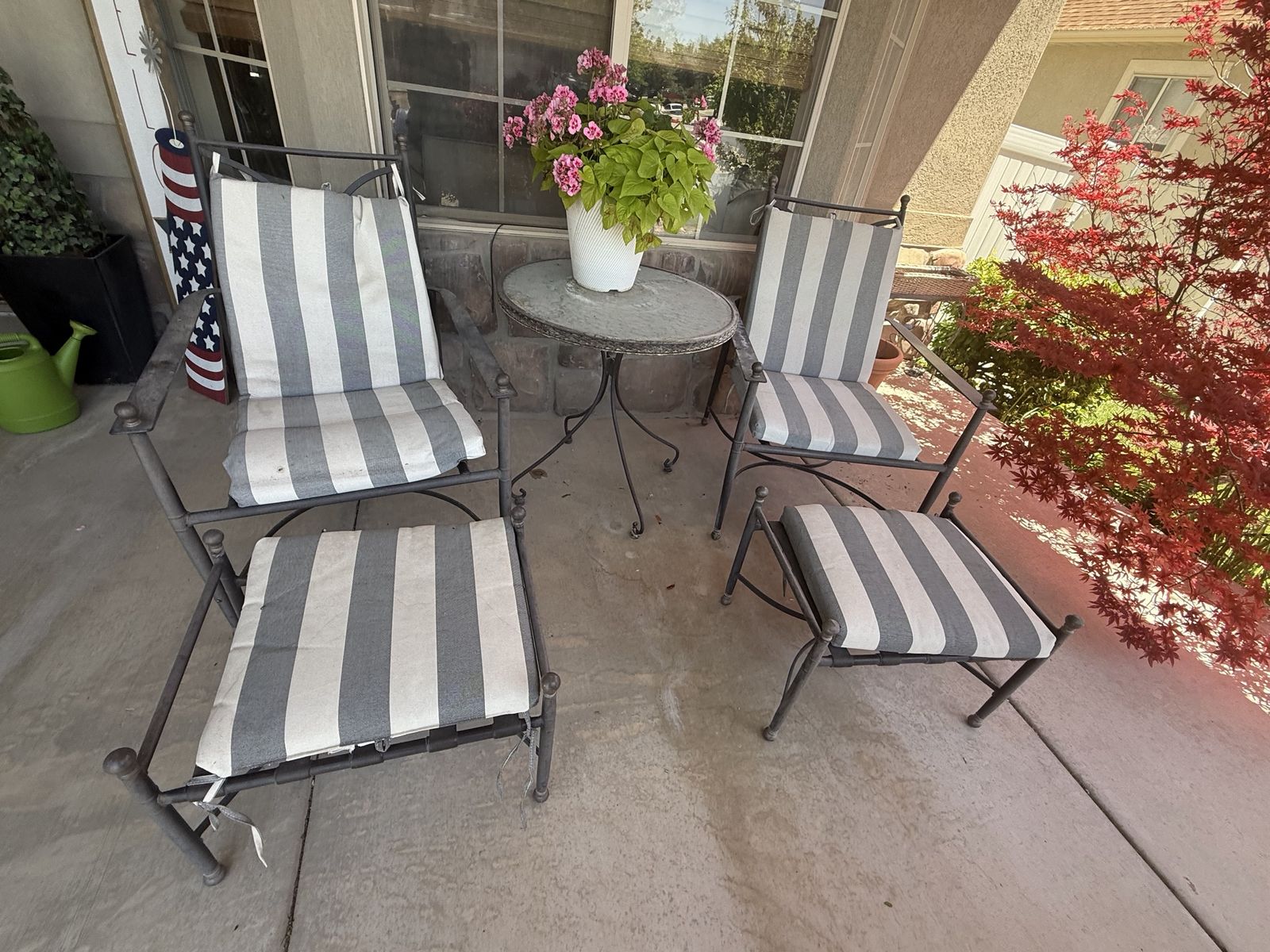 4 - Piece Wrought Iron Patio Set