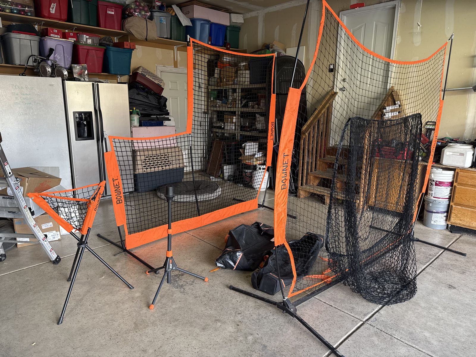L screen and big mouth hitting net