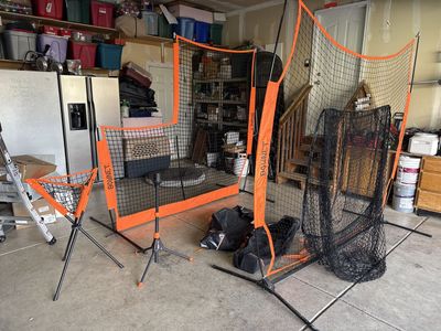 L screen and big mouth hitting net
