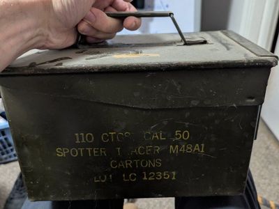 Military 50 Cal Ammunition Box full of military first aid