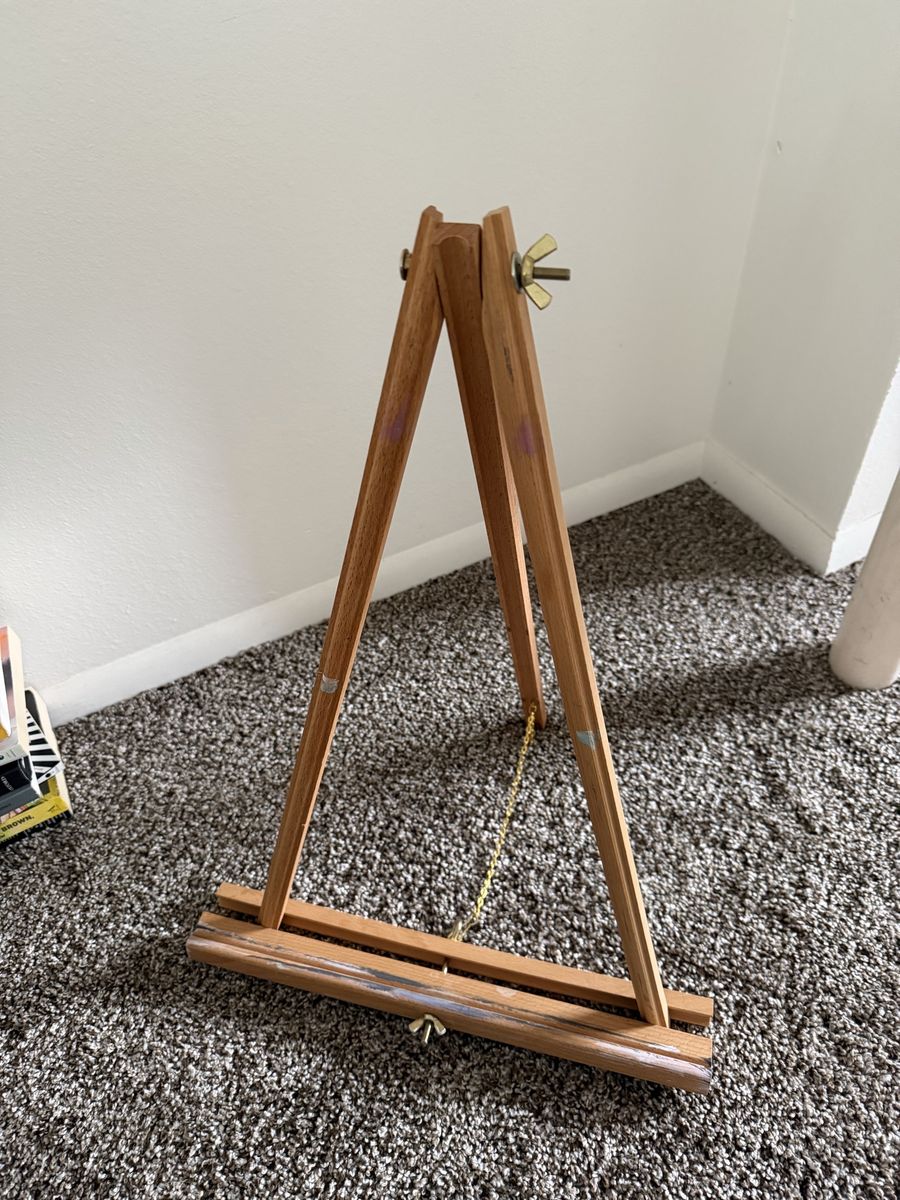 Wooden Tabletop Easel for Painting or Display - Adjustable Art Stand