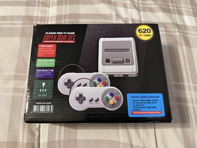 Classic Mini TV Game Super Mini SFC Entertainment System - 620 Built-In 8-Bit Games, AV-Out