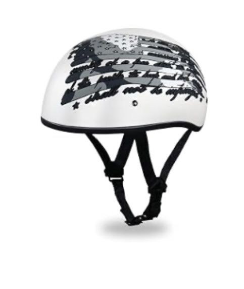 Daytona Helmets Half Skull Cap Motorcycle Helmet - DOT Approved, XX-Large, 2nd Amendment Graphics