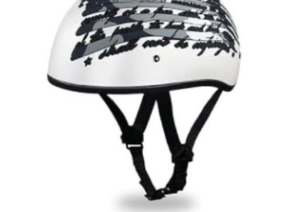 Daytona Helmets Half Skull Cap Motorcycle Helmet - DOT Approved, XX-Large, 2nd Amendment Graphics