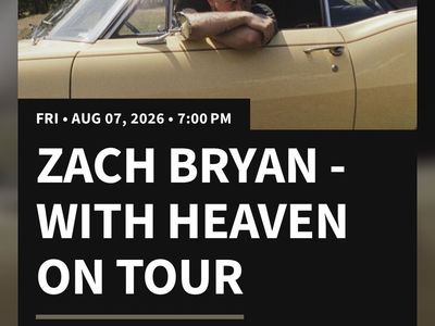 3 Tickets to Zach Bryan - Aug 7 at Rice-Eccles Stadium (Sec E39, Row 13)