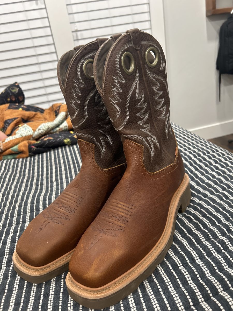 Tecovas LongHaul Waterproof Square Steel Toe Work Boot (Size 8.5)
