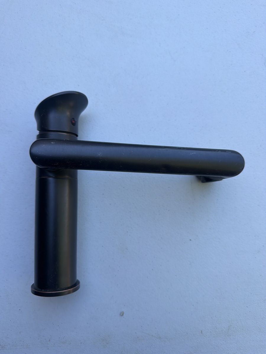 Oil-Rubbed Bronze Modern Bathroom Faucet, Single-Handle Waterfall Style
