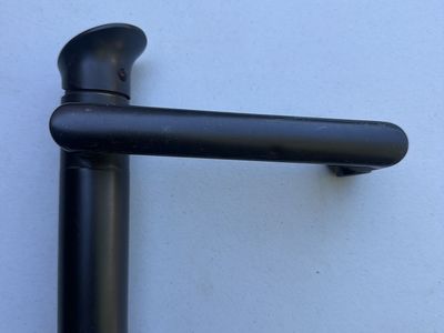 Oil-Rubbed Bronze Modern Bathroom Faucet, Single-Handle Waterfall Style