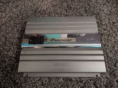 Pioneer power amp and Sony 2 way speakers