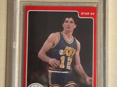 1985-86 John Stockton Star All Rookie BGS 8.5