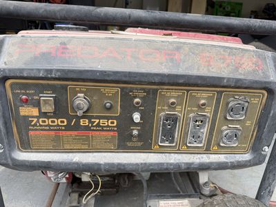 PREDATOR 8750 Peak Watts Portable Generator - 7000 Running Watts, Gas Powered