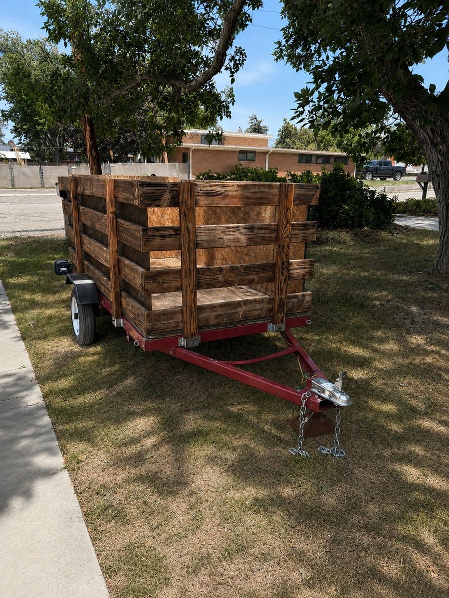 Custom 4x8 Utility Trailer | 1,250 lb Payload | Removable Tailgate, Ramps & More Included