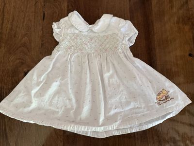 Classic Pooh by Disney embroidered dress with smocking size 6 months