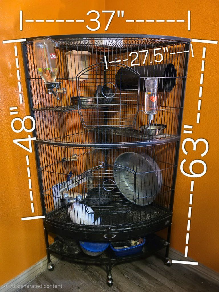 Small animal/bird Corner Cage