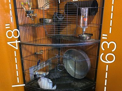 Small animal/bird Corner Cage