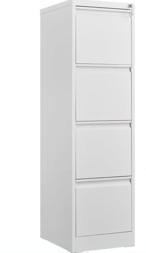 Garvee 4 Drawer File Cabinet with Lock,Heavy Duty Vertical Filing Cabinets for Home Office, Metal Steel Storage Cabinet for Lett