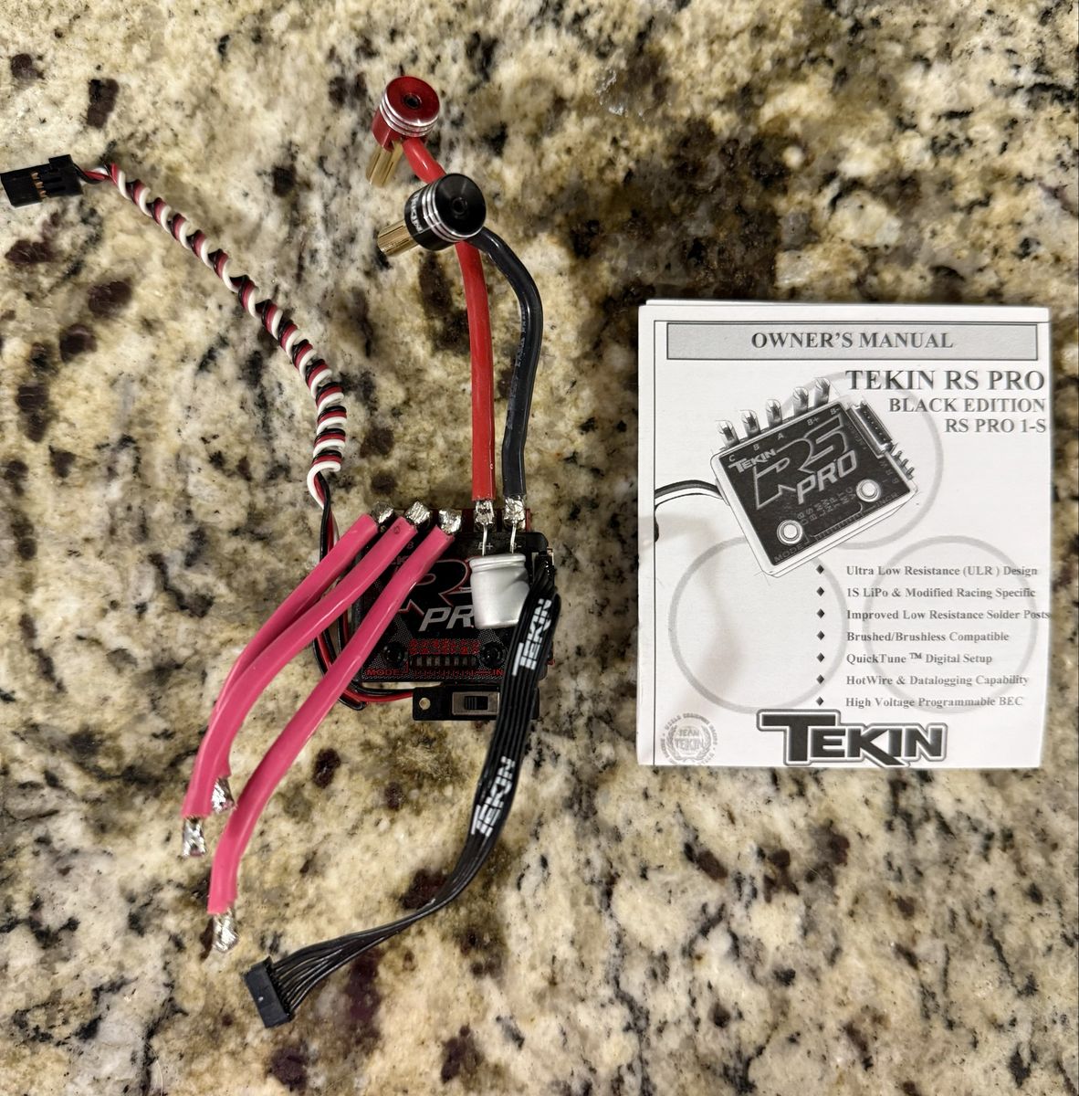 Tekin RS Pro Black Edition ESC with Manual